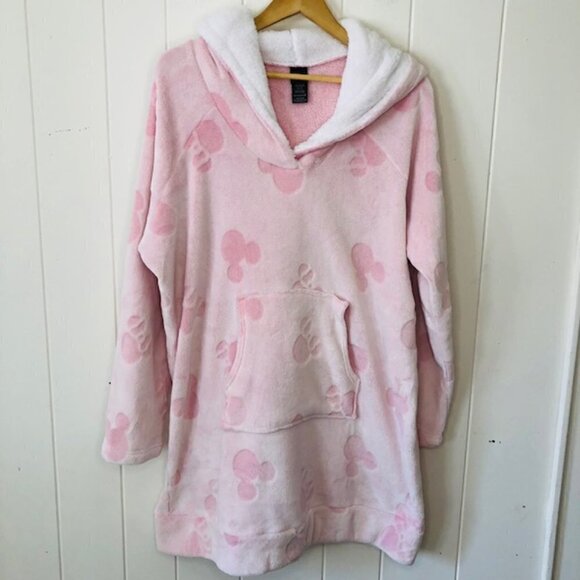 Disney Womens Super Soft Hooded Pull Over Robe or Pajamas with Kangaroo Pocket - Picture 1 of 9